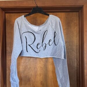 Rebel Women's Gray Crop Top